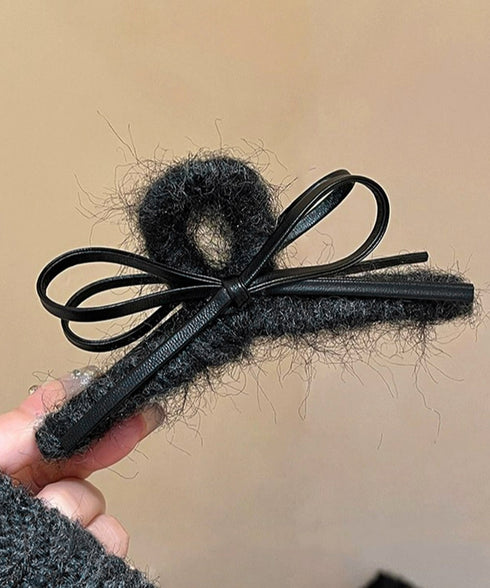 ヘアクリップバンスクリップ秋冬レディース リボンヘアアクセサリー韓国風可愛い しっかり挟めるまとめ髪簡単 オフィスカジュアル髪飾り 大人ヘアアレンジ ハーフアップ 21SHIPIN-122